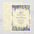 Search for summer 40th birthday invitations Pretty