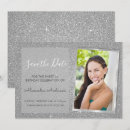 Search for silver glitter sweet 16 invitations Sparkle
