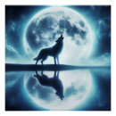 Recherche de lune loup posters Eau