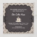 Search for cafe opening invitations Open house