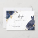 Search for navy and rose gold rsvp cards Quinceanera