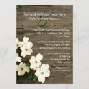 Search for dogwood wedding invitations Rustic