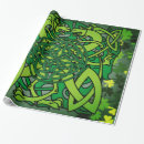Search for celtic knots wrapping paper Shamrock