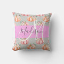 Search for peach and gray pillows For her