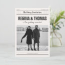 Search for newspaper wedding invitations Minimalist