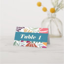 Search for retro wedding place cards Colourful