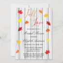 Search for harvest bridal shower invitations Leaves