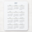 Recherche de calendrier annuel tapis souris Minimaliste