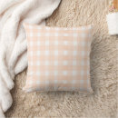 Search for peach pillows Gingham