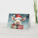 Search for hog christmas cards Cute