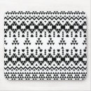 Recherche de géométrique noir et blanc tapis souris Tribal