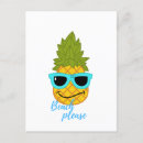 Recherche de ananas drôle cartes postales Mignon
