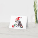 Search for tabby cat christmas cards Kitten