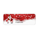 Search for santa return address labels Snow