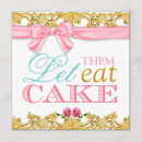 Search for let them eat cake invitations Girly