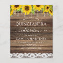 Search for sunflower quinceanera invitations Country
