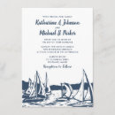 Search for sailboat wedding invitations Navy blue