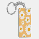 Search for daisies rectangular keychains Daisy