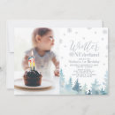 Recherche de winter onederland anniversaire invitations Pour tous