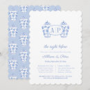 Recherche de monogram répétition dîner invitations Bride