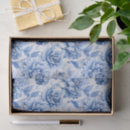 Search for blue toile tissue paper Antique