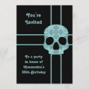 Recherche de crâne punk invitations Bleu