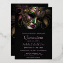 Search for formal quinceanera invitations Black