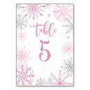 Search for snowflake table cards Elegant