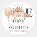 Search for little girl with flowers stickers Watercolor