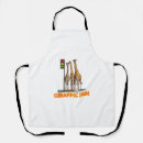 Search for funny pun aprons Giraffe