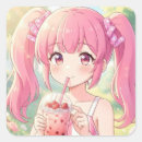 Search for cute bubble tea stickers Pink