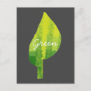 Search for green environment postcards Leaf