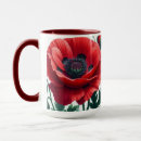 Search for red poppies mugs Botanical