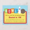 Search for bowling 4x5 invitations Party
