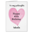 Search for happy birthday goddaughter 40th