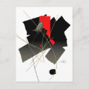 Search for flying birds postcards Abstract