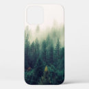 Search for trees in fog iphone cases Nature