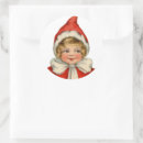 Search for vintage christmas girl stickers Cute