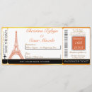 Search for boarding pass paris invitations Pink