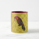 Search for green parrots mugs Illustration