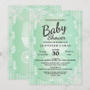 Search for mint and white baby shower invitations Elegant