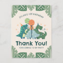 Search for dinosaur birthday party thank you cards Dinomite