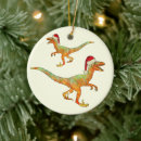 Search for velociraptor ornaments Santa