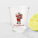 Search for santa claus shot glasses Merry christmas