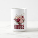 Recherche de fleurs romantiques tasses Bouquet floral