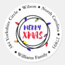 Search for light blue red stickers Merry christmas