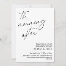 Search for the night before wedding invitations Black and white
