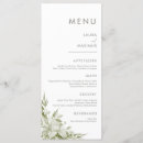 Recherche de floral menu mariage menus Minimaliste