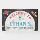 Search for outer space banners First birthday