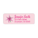 Search for pink lilies return address labels Garden